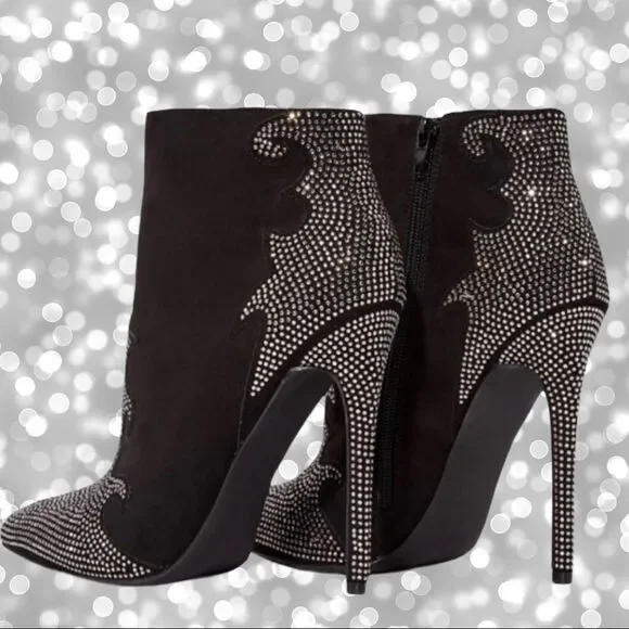 Just Fab beautiful  black 5” stilettos Nwot - Picture 2 of 13